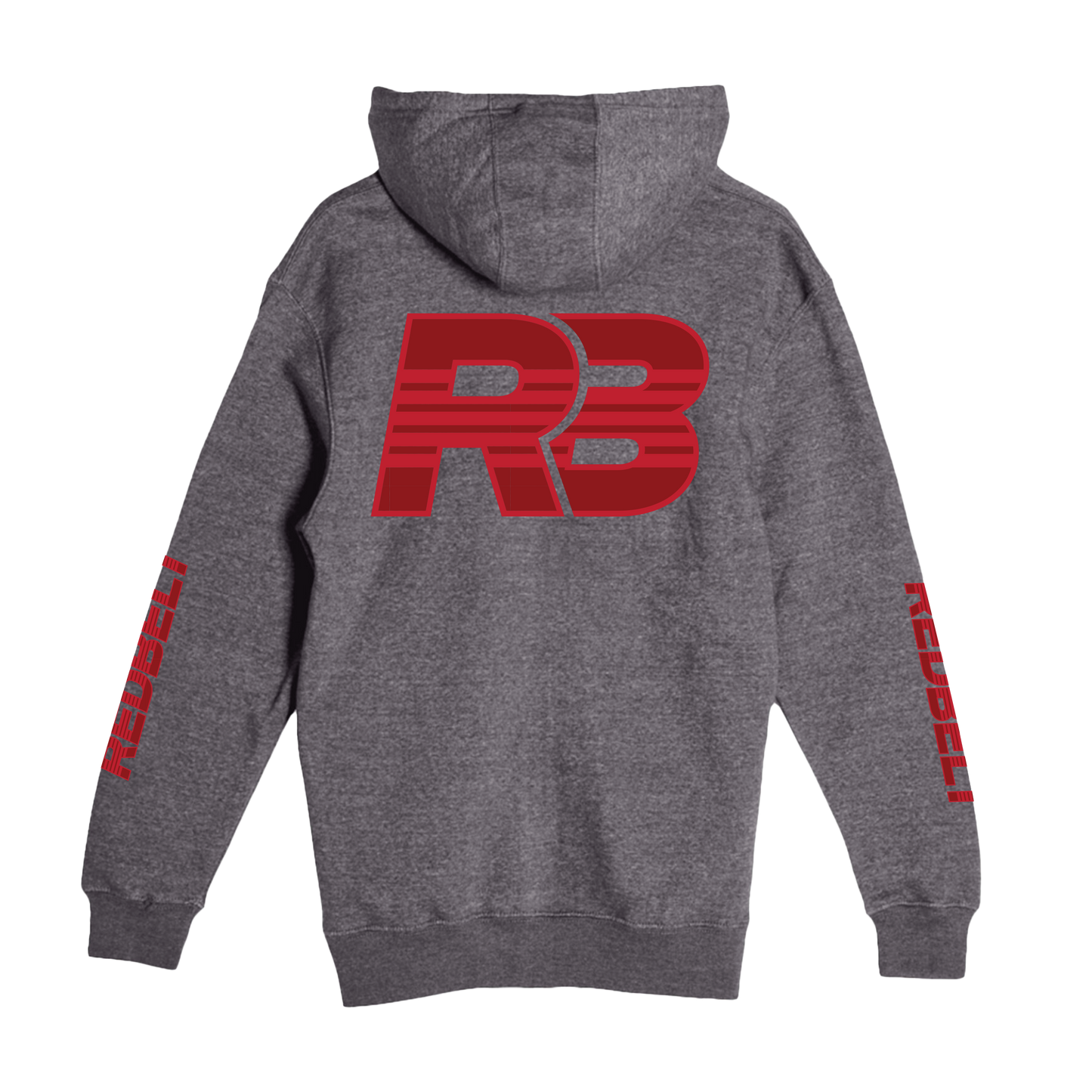 REDBELT Lightweight Graphic Full Zip Hoodie "Charcoal Heather"